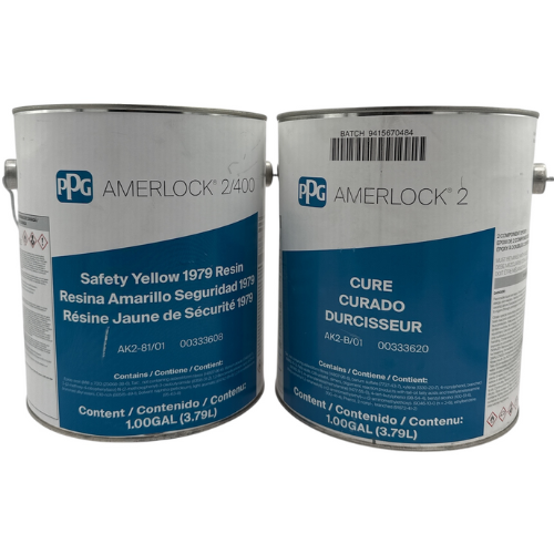 Amerlock 2/400 AK2-81/01 Safety Yellow 1979 Resin Epoxy Kit - 2 Gallons