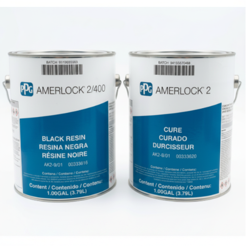 PPG Amerlock 2/400 Epoxy Kit Available in Black, White, Pearl Gray, and Safety Yellow – 2 Gallon Kit