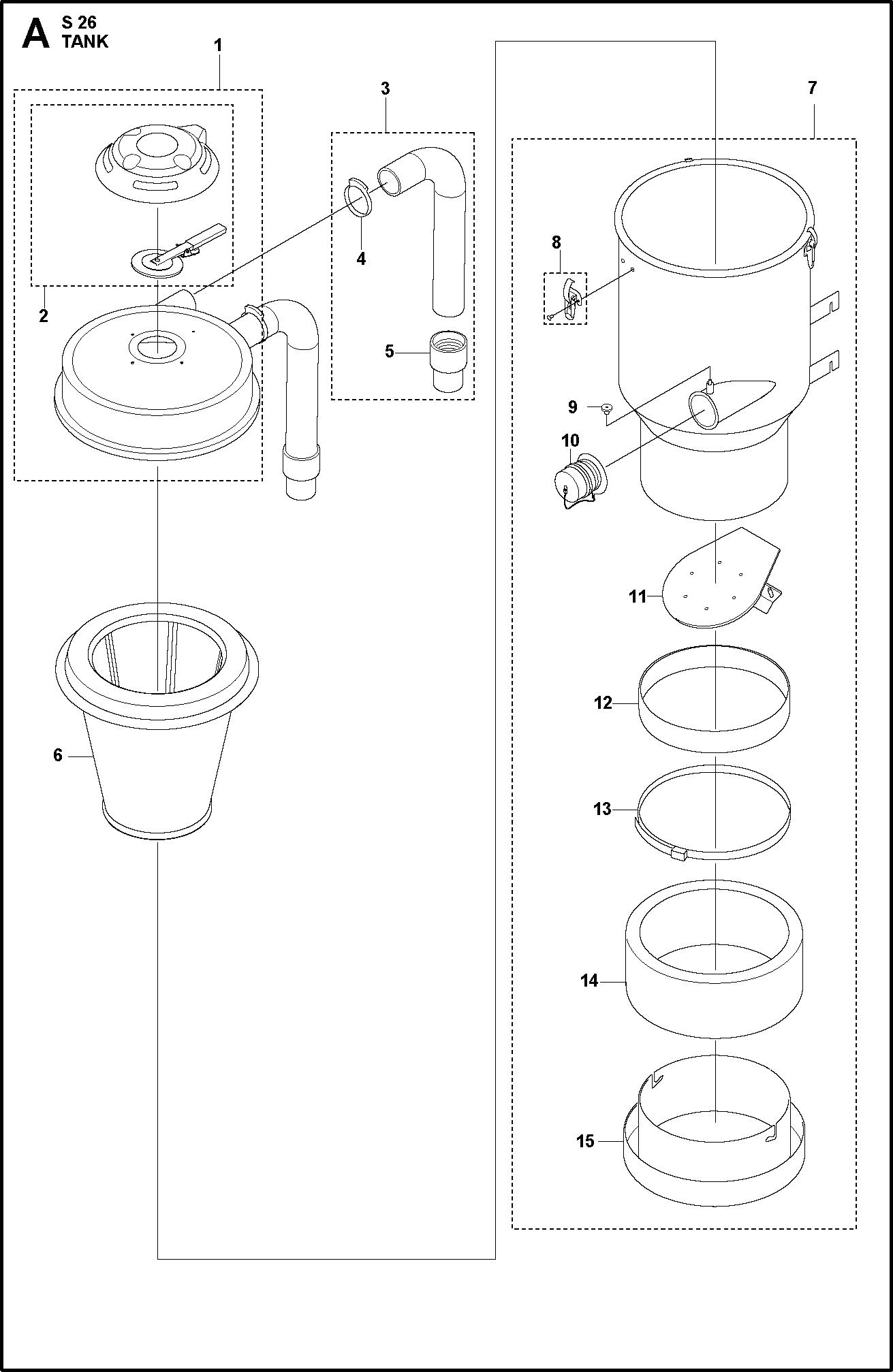 Husqvarna Jet Pulse Clean Unit for S13, S26 and S36 Dust Collector #590415002