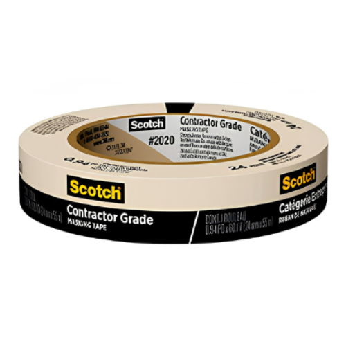 Scotch Contractor Grade Masking Tape – 1.41" & 1.88" x 60 yd