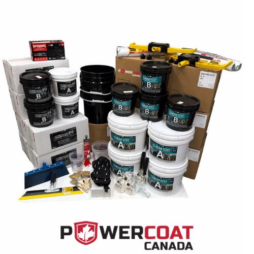 1750 Sq Ft Professional DIY Epoxy Garage Floor Kit – Complete System