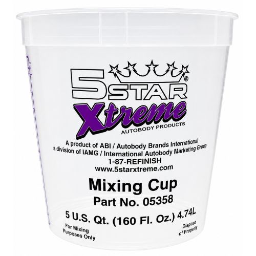 Solvent-Resistant Plastic Mixing Cups – Multi-Size | PowerCOAT