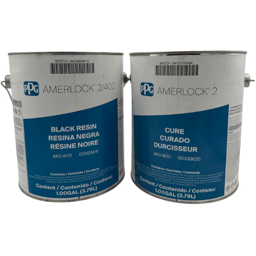 Amerlock 2/400 AK2-9/01 Black Epoxy Kit - 2 Gallons