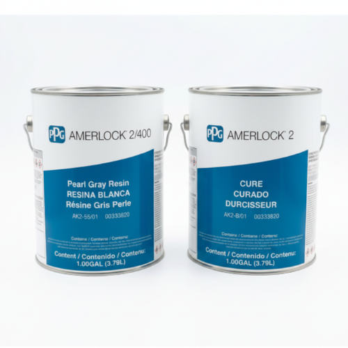 PPG Amerlock 2/400 Epoxy Kit Available in Black, White, Pearl Gray, and Safety Yellow – 2 Gallon Kit