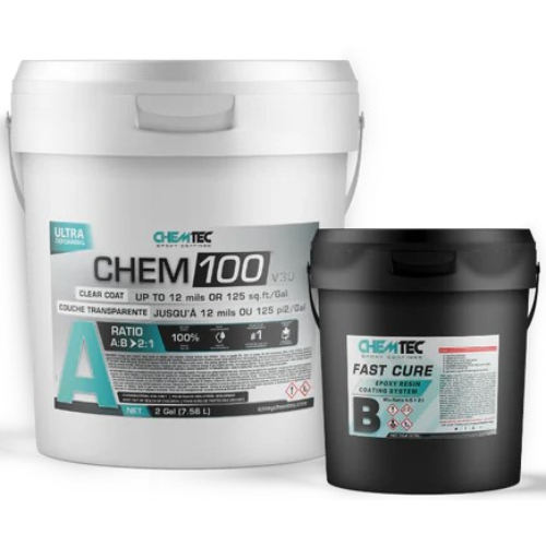 Chem 100 FC 100% Solids Clear Epoxy Kit - 3 Gallon Kit