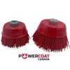Abrasive Red Cup Brush for Spray-In Bedliner Prep