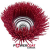 Abrasive Red Cup Brush for Spray-In Bedliner Prep