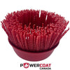 Abrasive Red Cup Brush for Spray-In Bedliner Prep