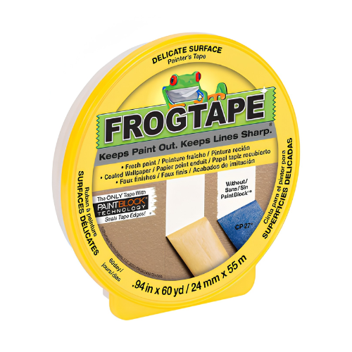 FrogTape Delicate Surface Painter's Tape – 0.94" & 1.41" x 60 yd