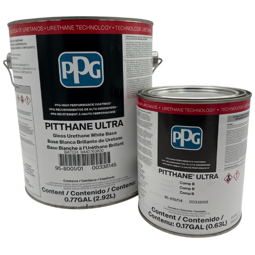 Pitthane Ultra Aliphatic Urethane White Kit - 95-8001/01 - 1 Gallon Kit