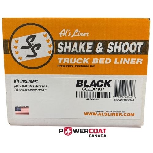 Al's Liner Shake & Shoot 1 Gallon Black Bedliner Kit with Spray Gun