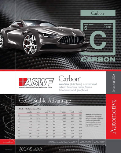 ASWF Carbon: (Color Stable 1.5 Mil, 2 Ply)